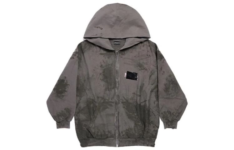 зип худи Balenciaga gaffer logo political dirty zip up vetements proje
