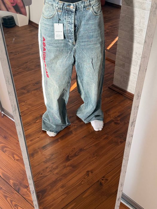 штани джинси Balenciaga Logo jeans M L Vetements rick owens  project — фото 4