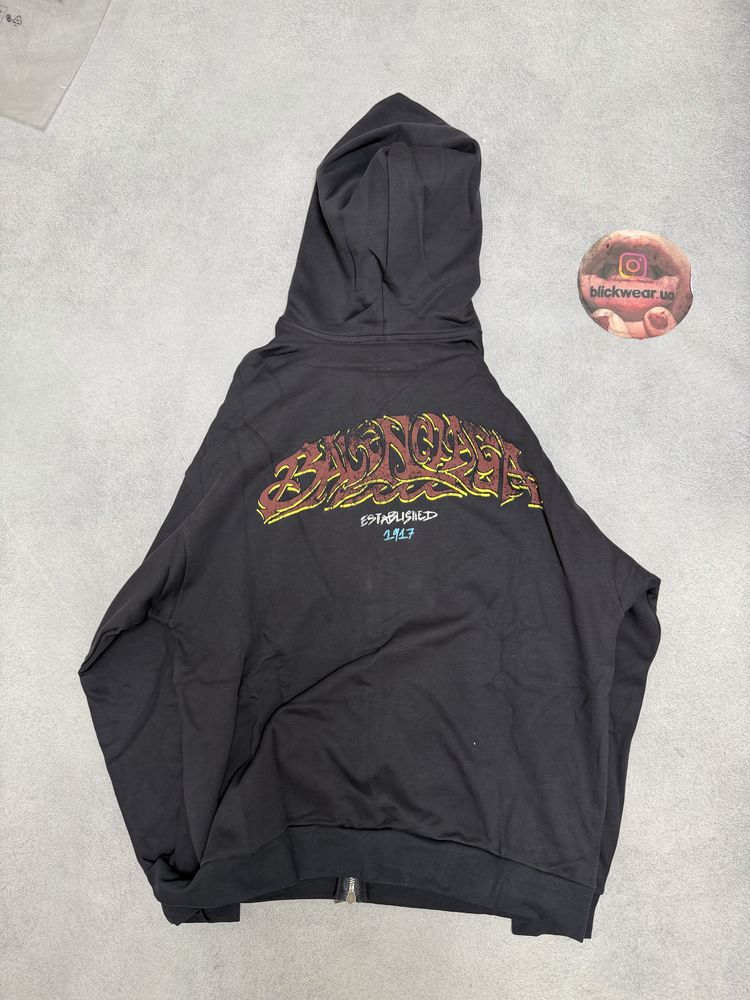 зип худи Balenciaga Offshore Zip up Skate skater vetements rick owens — фото 2