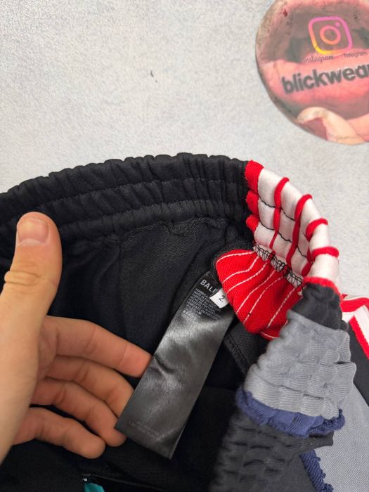 штаны balenciaga strips black pants M L vetements rick owens project — фото 7