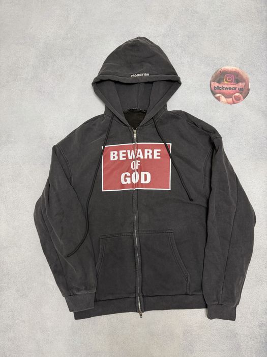 зип худи Project gr grailz protocol index Beware of god balenciaga