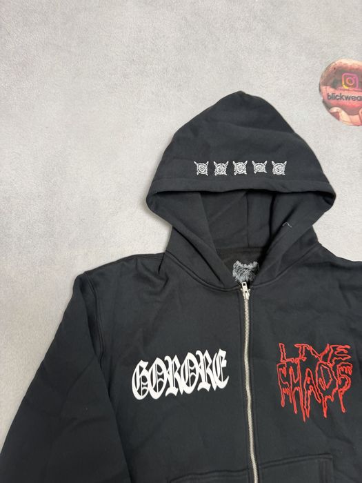 зип худи мерч Chrome Hearts agreat zip hoodie — фото 2