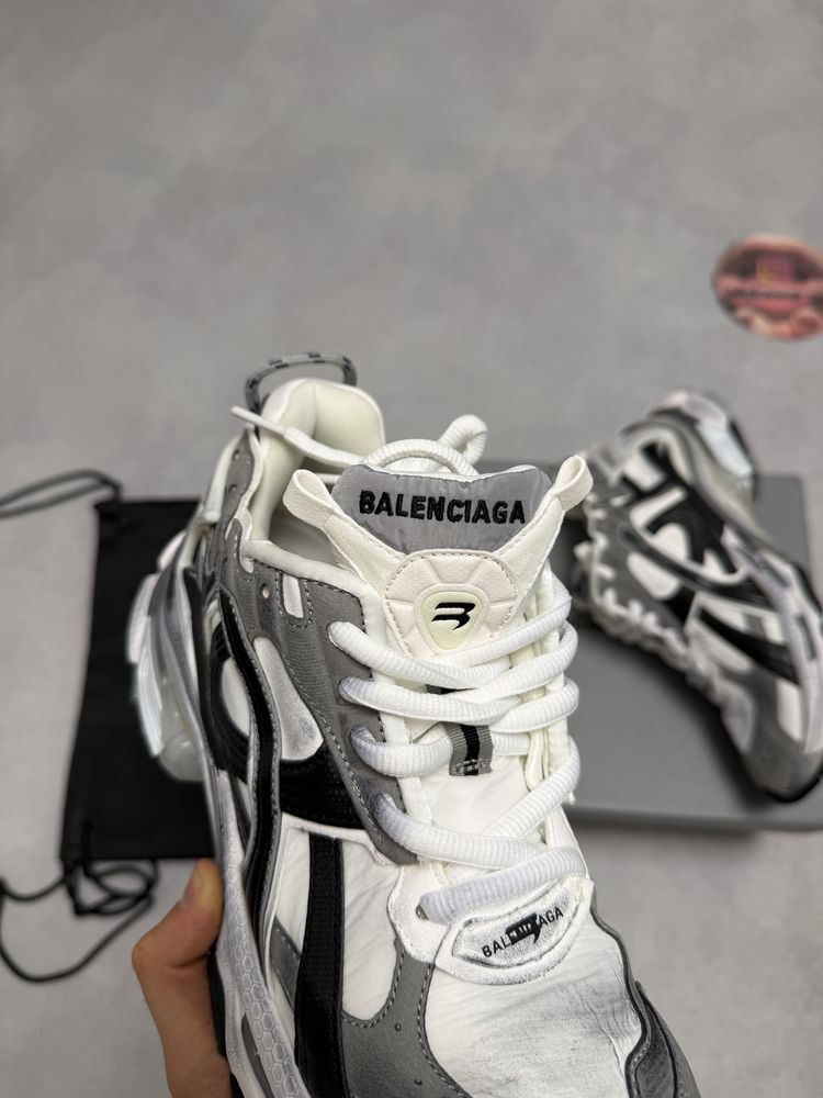 кроссовки кросы Balenciaga Runners grey white 41 42 43 кеды  maison — фото 4