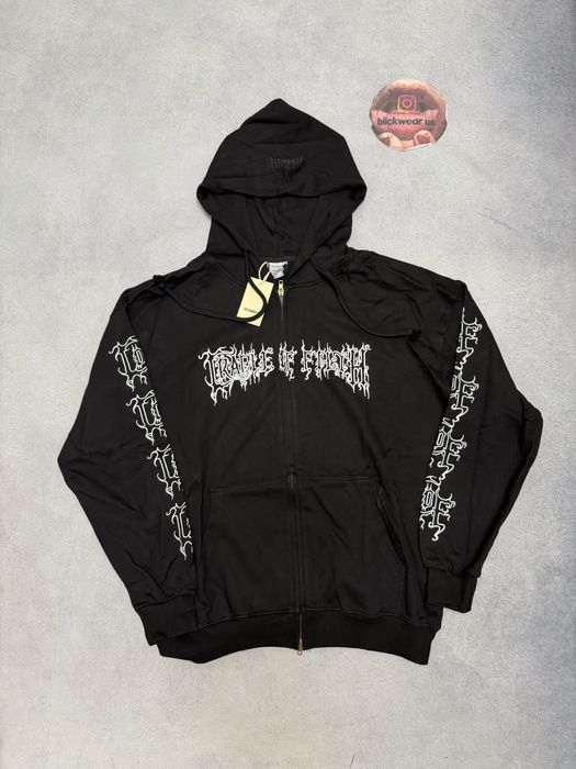 зип худи Vetements metalized black zip up balenciaga rick owens