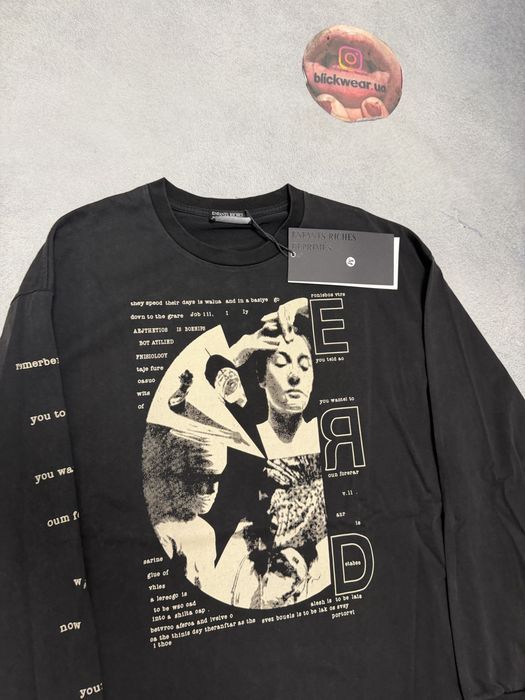 лонгслив Enfants Riches deprimes logo longsleeve S M L rick owens — фото 2