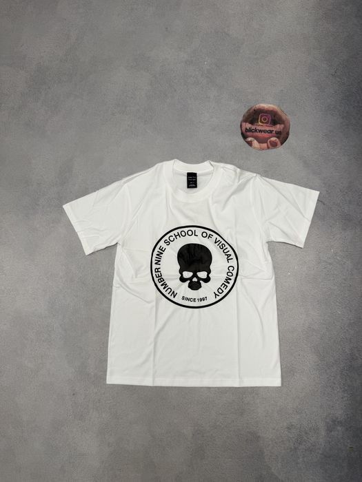 футболка Number  nine School of vision white tee S M L balenciaga mm6