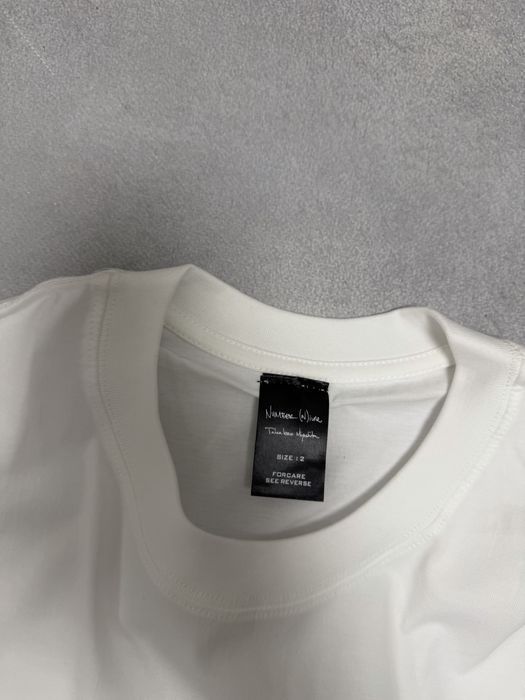 футболка Number nine School of vision white tee S M L balenciaga mm6 — фото 3