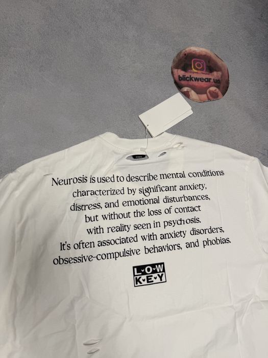 футболка Protocol index project gr white Neurosis tee balenciaga mm6 — фото 4