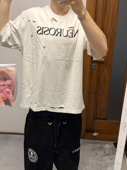 футболка Protocol index project gr white Neurosis tee balenciaga mm6 — фото 6