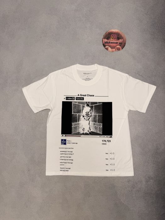 футболка Ken Carson Agreat chaos merch music white M L vetements mm6