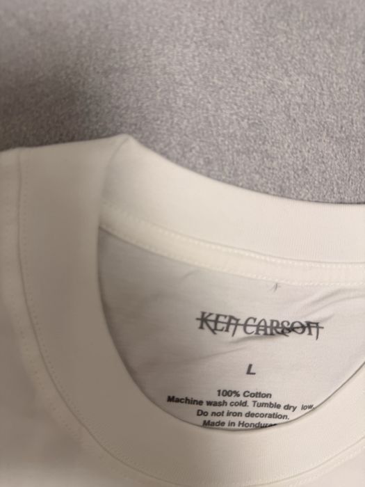 футболка Ken Carson Agreat chaos merch music white M L vetements mm6 — фото 3