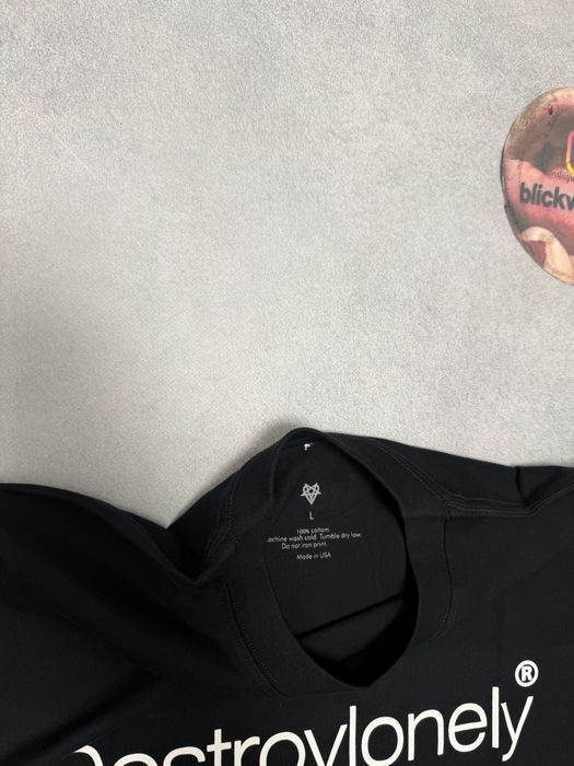 футболка Destroy Lonely Merch tee black S M L vetements balenciaga — фото 3