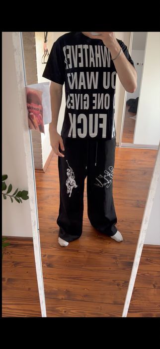 Футболка Anna Bolina black tee M L vetements balenciaga rick owens raf simons maison margiela — фото 5