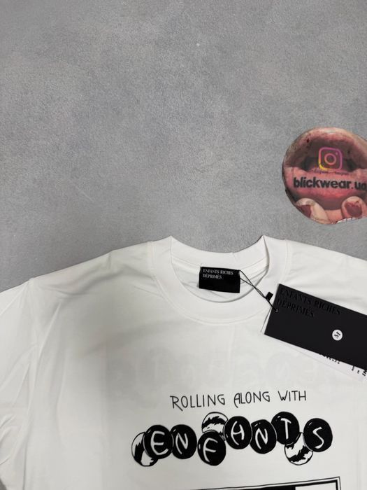 футболка  Erd Enfants riches deprimes rolling with along tee white M L balenciaga vetements rick owens — фото 2
