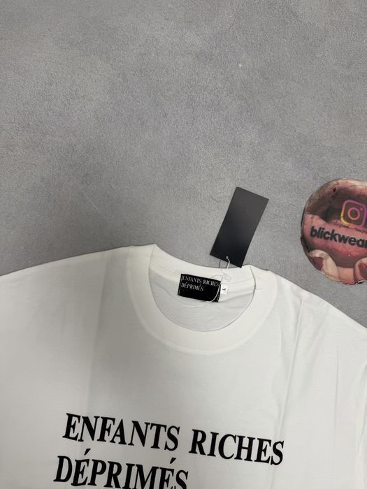футболка Enfants Riches deprimes Logo white tee S M l — фото 2