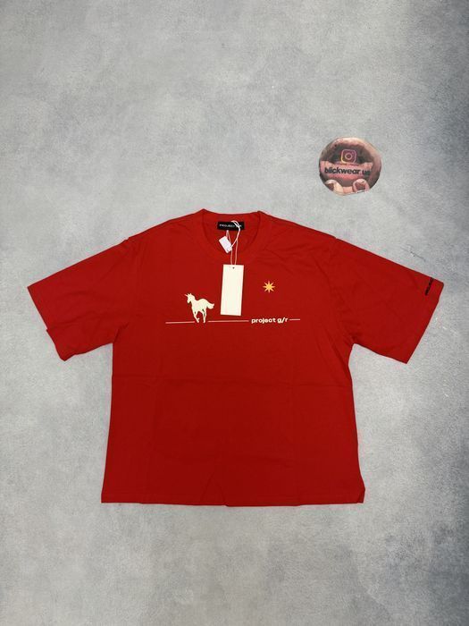 футболка Project gr  Definelly tee red S M L Vetements balenciaga rick owens