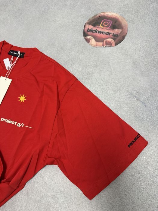футболка Project gr  Definelly tee red S M L Vetements balenciaga rick owens — фото 4