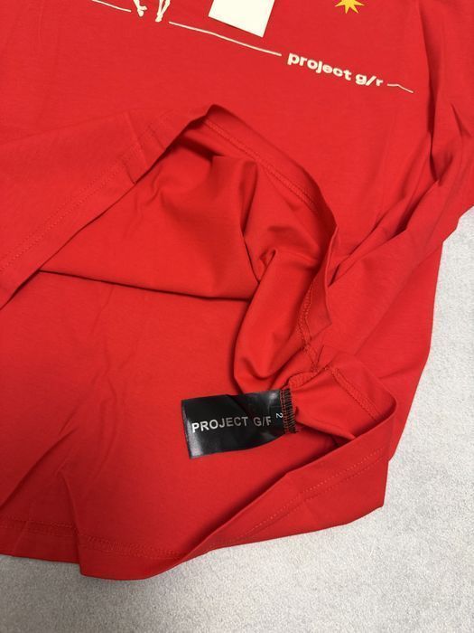 футболка Project gr  Definelly tee red S M L Vetements balenciaga rick owens — фото 5