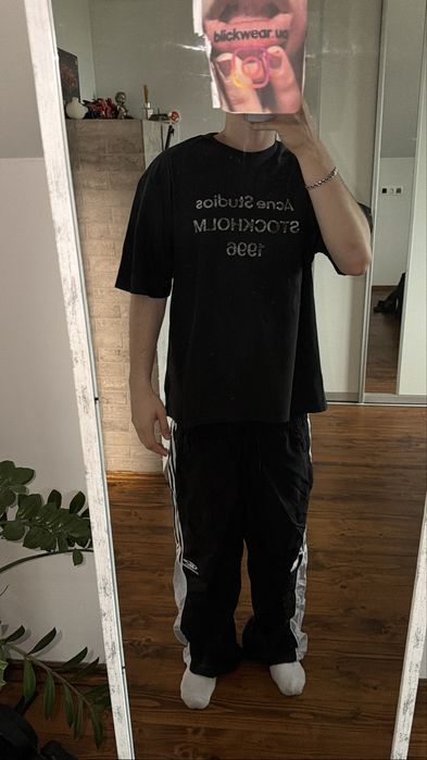 футболка Acne studios Black Stockholm S M L — фото 5