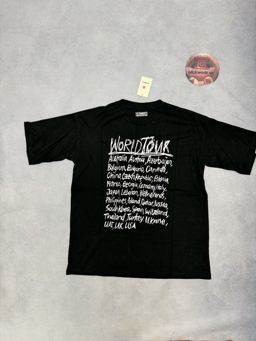 Футболка Vetements World tour tee S M L  Balenciaga rick owens vetements — фото 5