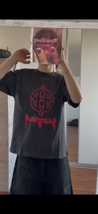футболка Balenciaga Hard metal logotee S M Lrick owens maison margiela — фото 5