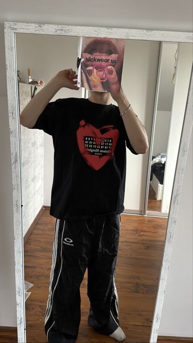 футболка Maison Margiela Black Hearts S M L vetements balenciaga rick owens maison margiela — фото 6