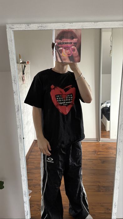 футболка Maison Margiela Black Hearts S M L vetements balenciaga rick owens maison margiela — фото 7