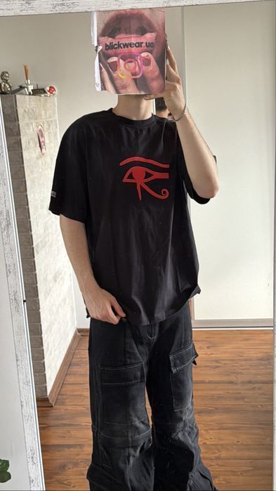 Футболка Vetements Eye of horus black S M L Balenciaga project gr protocol index — фото 5