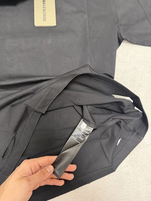 Футболка Balenciaga Scotch logo tee black S M L vetements rick owens  maison margiela — фото 5