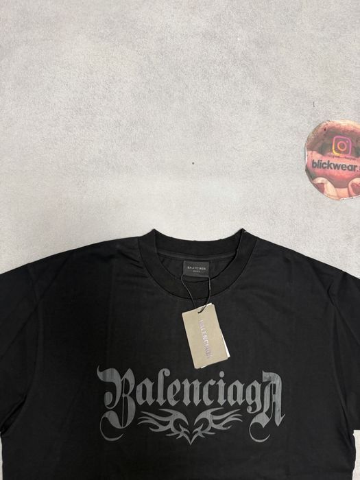футболка Balenciaga heart Dragon logo black vetements rick owens — фото 2