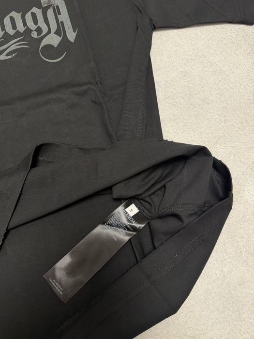 футболка Balenciaga heart Dragon logo black vetements rick owens — фото 3