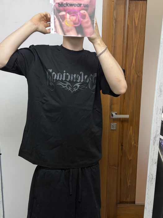 футболка Balenciaga heart Dragon logo black vetements rick owens — фото 6