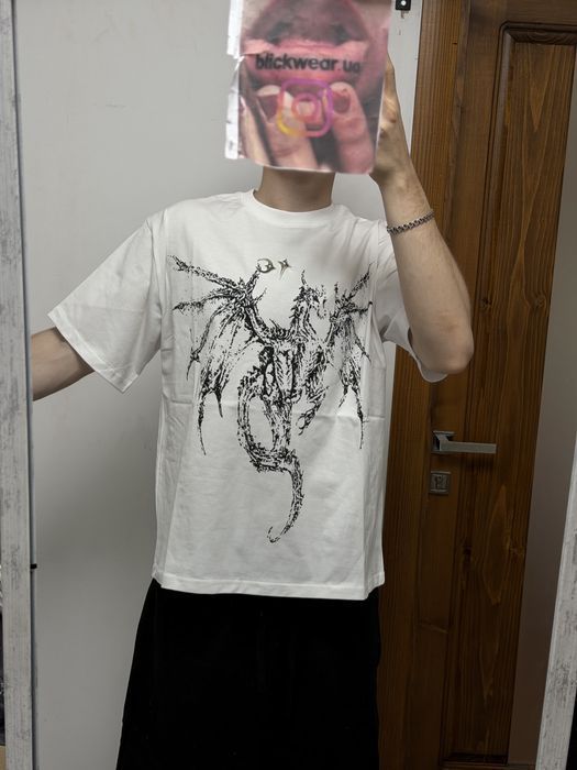Футболка Thug Club dragon tee S M L vetements balenciaga rick owens protocol index project — фото 5