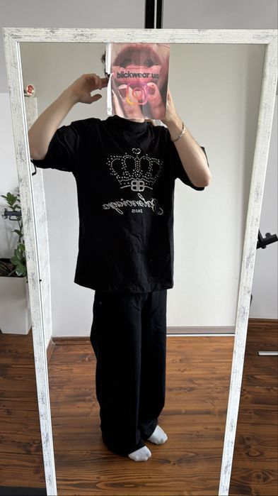 Футболка Balenciaga Crown Diamond tee S M l — фото 5
