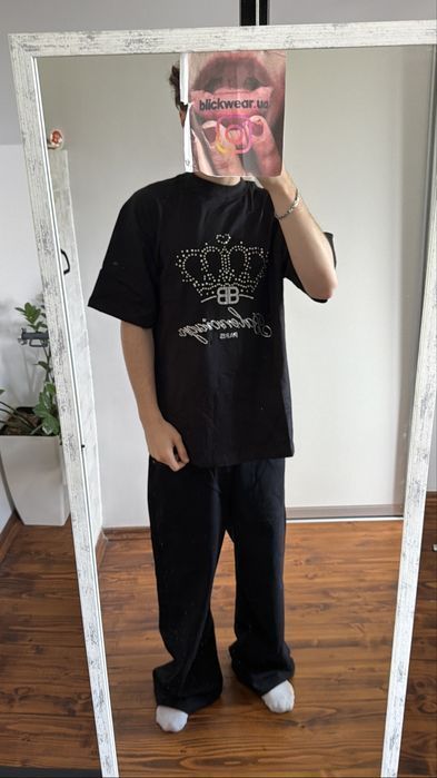 Футболка Balenciaga Crown Diamond tee S M l — фото 6