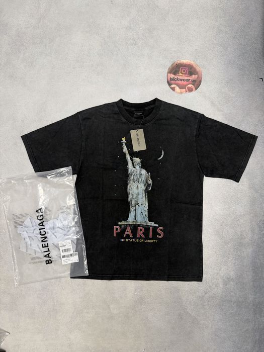 Футболка Balenciaga Paris Statue tee S M L