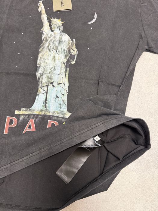 Футболка Balenciaga Paris Statue tee S M L — фото 3