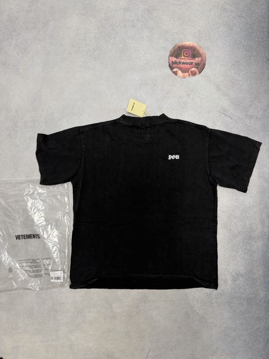 футболка Vetements Fuck tee Black 2026 S M l — фото 3