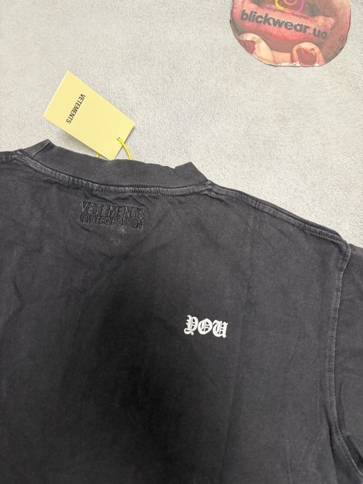 футболка Vetements Fuck tee Black 2026 S M l — фото 4