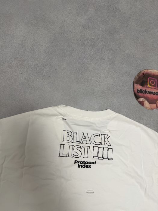 футболка Project gr protocol index Black list white Balenciaga vetements rick owens acne studios — фото 5