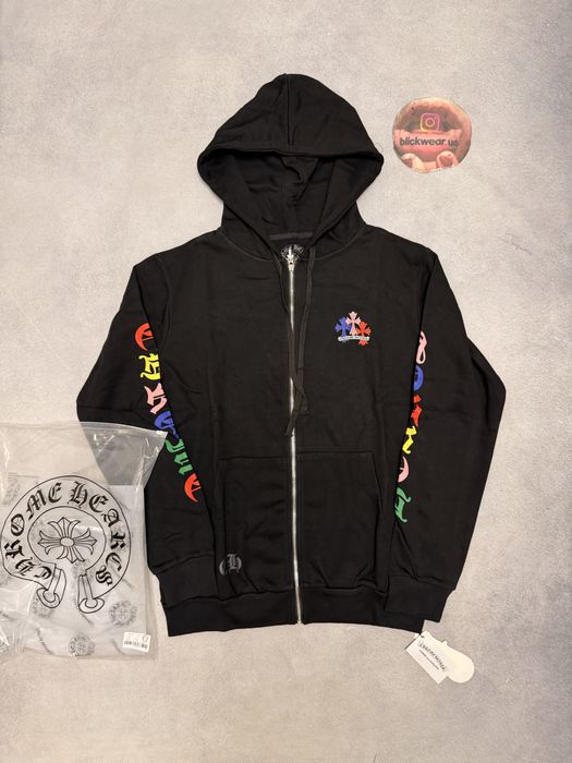 зип худи Chrome Hearts Multicolor Zip up black