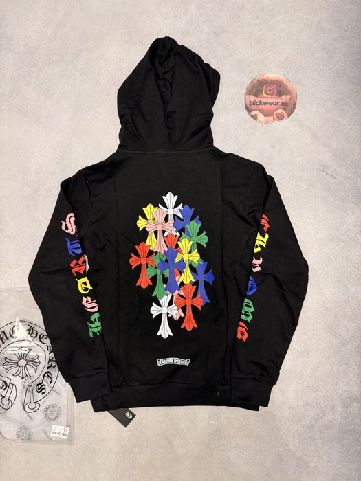 зип худи Chrome Hearts Multicolor Zip up black — фото 4