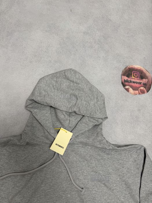 Худи Vetements Grey hoodie S M L — фото 2