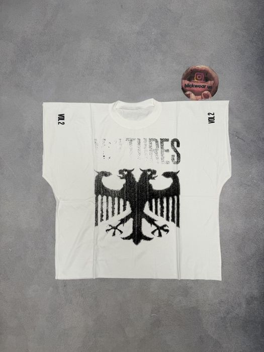 футболка Yeezy Vultures White S M L vetements balenciaga rick owens project gr