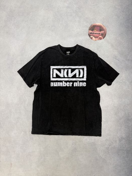 футболка Number Nine Logo washed tee black S M L balenciaga vetements rick owens