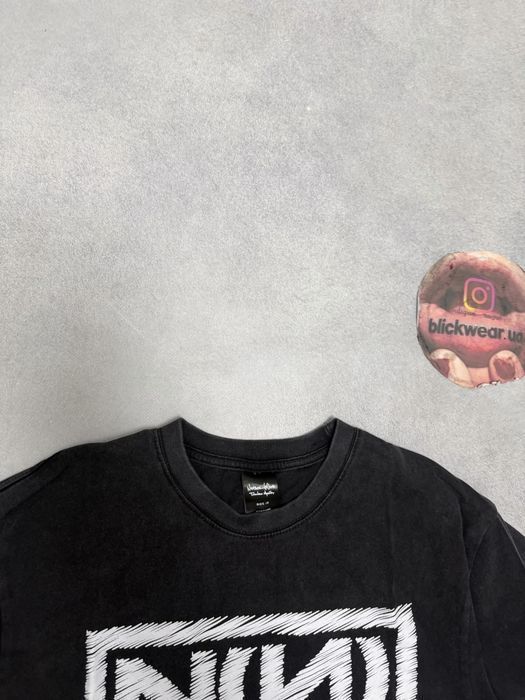 футболка Number Nine Logo washed tee black S M L balenciaga vetements rick owens — фото 2