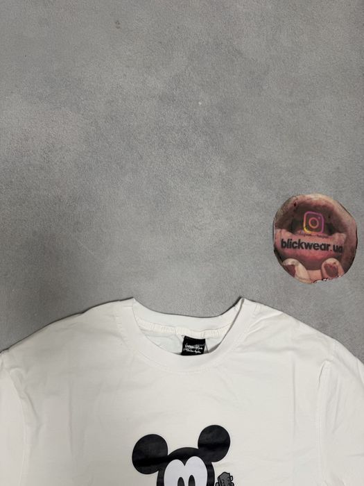 футболка Number Nine X Mickey disney Guitar white S M L vetements balenciaga rick owens acne studios — фото 2