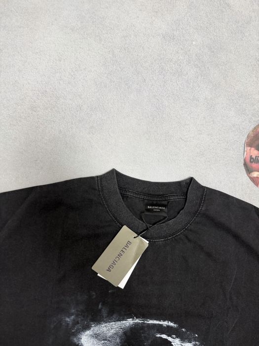 футболка Balenciaga infinity logoS M l  2026 tee washed 2026 — фото 2
