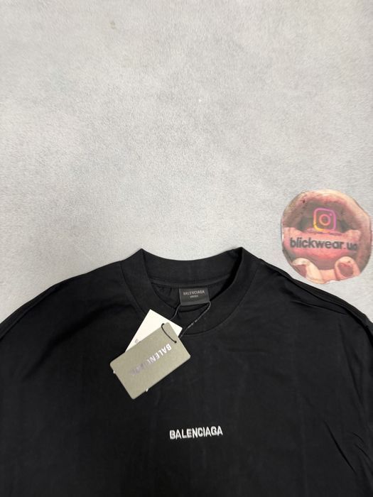 футболка Balenciaga Patched black 2026 logo T shirt S M L — фото 2