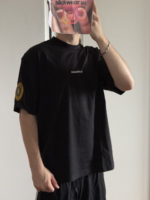 футболка Balenciaga Patched black 2026 logo T shirt S M L — фото 4